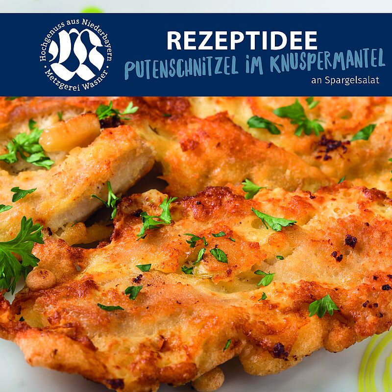 Rezeptidee: Putenschnitzel im Knuspermantel | Wasner